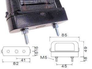 Kennzeichenleuchte HUMBAUR Tülle 12V