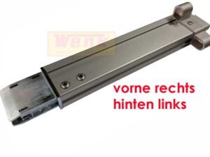 Eckrunge Alu 350mm vorne rechts/hinten links