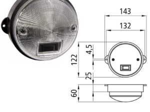 Innenleuchte mit Schalter 12/24V ASPÖCK INPOINT