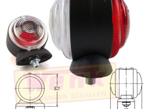Umrissleuchte HELLA rund rot/weiss