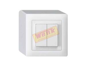 AP-Druckschalter doppelt weiss kallysto