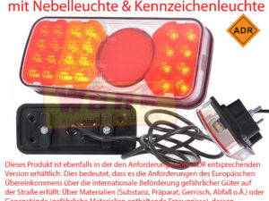 Rückleuchte LED WAS-312KR-ADR links NsL+KzL 12V-24V IP66/68