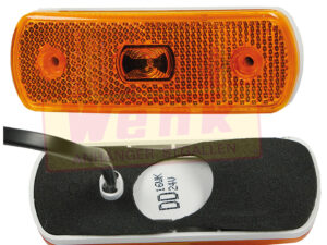 Seitenmarkierleuchte LED 12/24V mit Rückstrahler