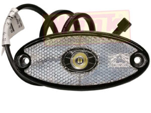 Positionsleuchte LED weiss FLATPOINT 2 12-Volt