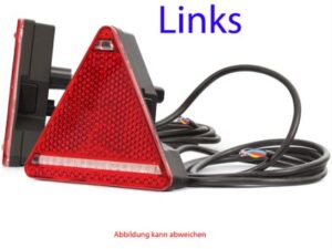 Rückleuchte LED WAS 3-Eck links NsL+KzL 12/24V