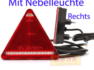 Rückleuchte LED WAS 3-Eck rechts NsL ohne KzL 12/24V