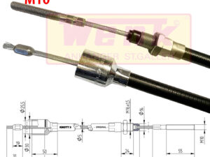 Bremsseil KNOTT 1400/1660mm Glocke-AD:30mm
