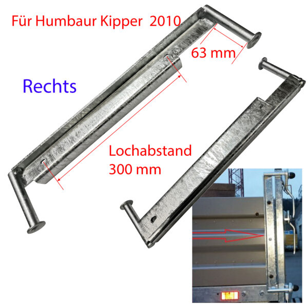 Einfassung rechts Kipper 2010 HUMBAUR Pendelverschluss