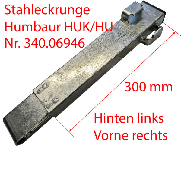 Eckrunge Stahl HL/VR 300mm HUK/HU HUMBAUR