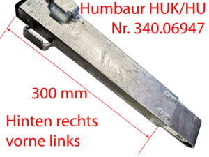 Eckrunge Stahl HR/VL 300mm HUK/HU HUMBAUR