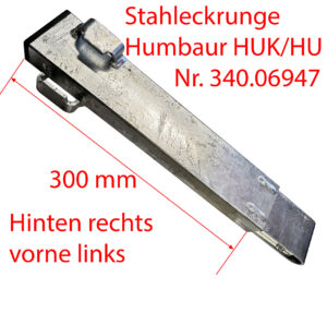 Eckrunge Stahl HR/VL 300mm HUK/HU HUMBAUR