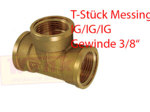 Messing T-Stück 3/8 Zoll IG-IG