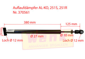 Deichselstossdämpfer ALKO 251S/251R Buchse 24mm
