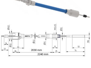 Bremsseil KNOTT Nirosta 2030/2240mm