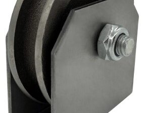 Drahtseilrolle/Umlenkrolle D:60mm Stahl roh