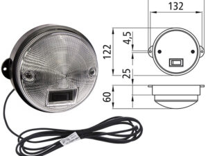 Innenleuchte mit Schalter/2.5m DC-Kabel ASPÖCK INPOINT