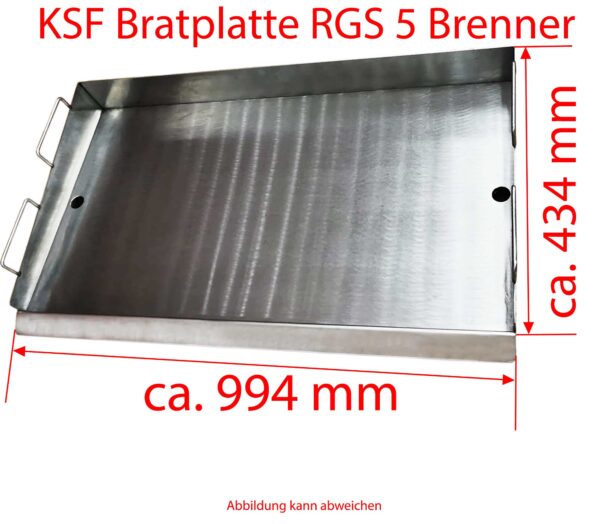 KSF Griddleplatte RGS 5 Brenner 994x434mm