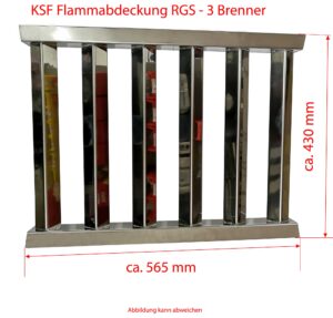KSF Flammabdeckung RGS über 3 Brenner