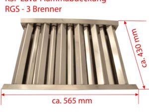 KSF Lava-Flammabdeckung RGS über 3 Brenner