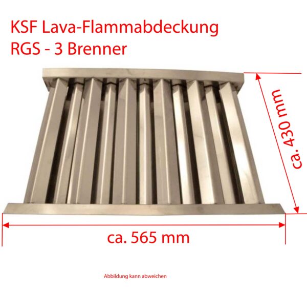KSF Lava-Flammabdeckung RGS über 3 Brenner