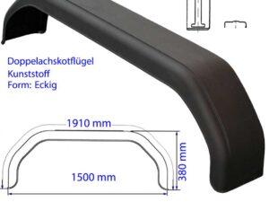Kotflügel Tandem PE B:240 S:1500 L:1910 H:380 mm