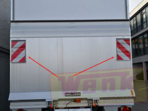 Warnflaggensatz für Hebebühnen