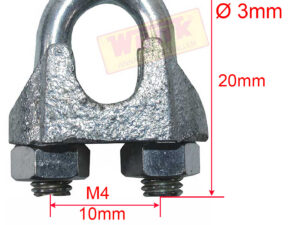 Drahtseilklemme für Seil-D.:3mm M4