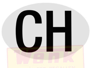 CH-Schild selbstklebend für PKW 175x115mm