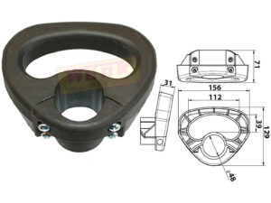 Rangiergriff für Stützräder RD:48mm