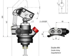 Hydraulikpumpe 15qcm/200bar Einfachhub doppeltwirkend