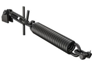 Höheneinstelleinrichtung mit Zugfeder + Spannschloss