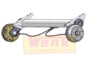 Achse KNOTT VGB15-MV/M 1500kg gebremst