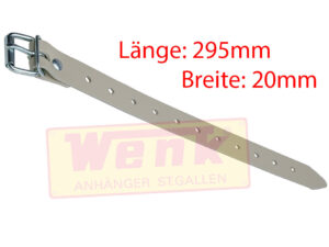 Riemenschnalle 300mmx20mm Farbe:beige