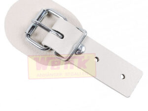 Riemenschnalle/Schnallkappe 80x20mm Farbe:beige