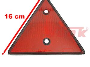 Rückstrahler 3-Eck rot mit 2-Loch