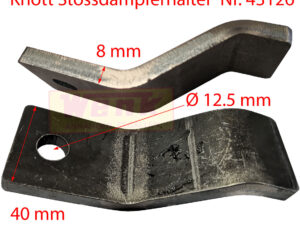 Radstossdämpferhalter KNOTT 36mm gekröpft
