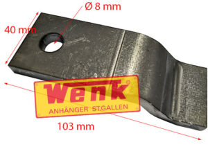 Radstossdämpferhalter KNOTT 20mm gekröpft
