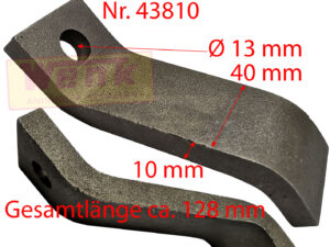 Radstossdämpferhalter KNOTT 55mm gekröpft