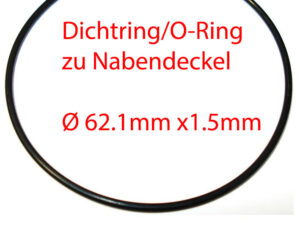 Dichtring/O-Ring KNOTT D:62 x 1.5mm aus Gummi