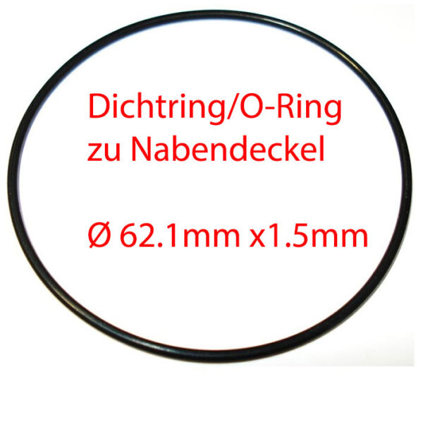 Dichtring/O-Ring KNOTT D:62 x 1.5mm aus Gummi