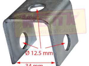 Radstossdämpferhalter KNOTT U-Profil 40x40x40mm
