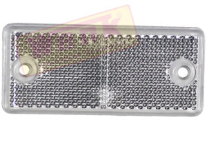 Rückstrahler weiss 90x40mm schraubbar