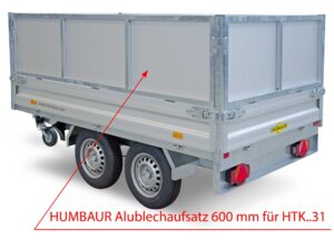 Alublechaufsatz 600mm für HTK..31 Humbaur