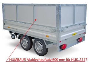 Alublechaufsatz 600mm für HUK..3117