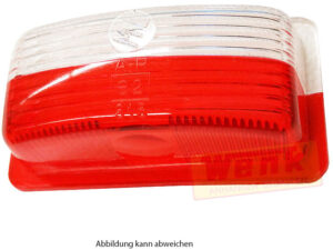 Ersatzglas rot/weiss zu Pendelpositionsleuchte