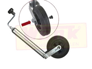 Stützrad mit Bremsfunktion 200x50mm D:48mm Stützlast 150kg