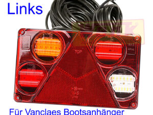 Rückleuchte LED links zu VANCLAES Bootsanhänger