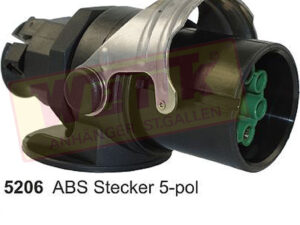 Stecker ABS 5-pol. 12V für Kabel-D:15-17mm