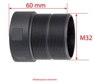 Gewindeverlängerung M32x1.5 L:60mm für Kabeldurchführungen