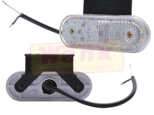 Positionsleuchte LED weiss mit Halter WAS-W47WW